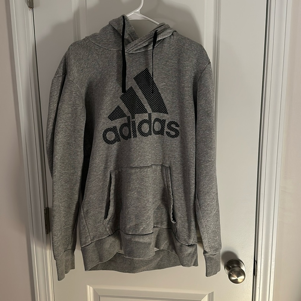 Grey adidas sweatshirt, size M-L